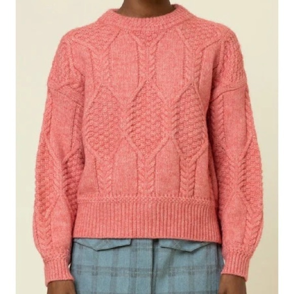 NWT FRNCH Julia Cable Knit Sweater - Picture 1 of 11